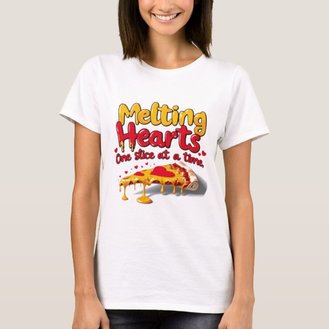 Corazones de fusión, camiseta de una rebanada a la (Anverso)