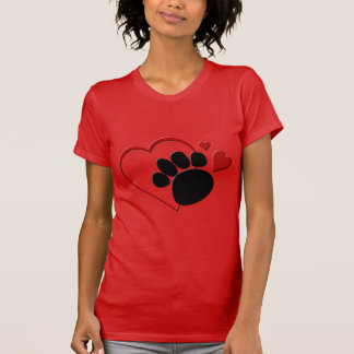 Corazones de garras de perro me encantan mi Jersey