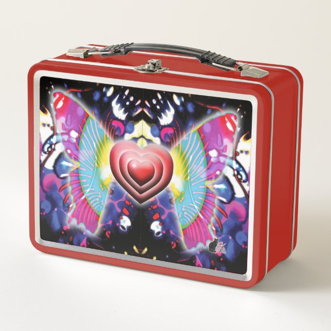 Corazones De Glys Metalizado Lunchbox (Anverso)
