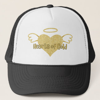Corazones de Gorra de oro