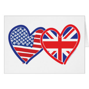 Corazones de la bandera estadounidense/bandera de 