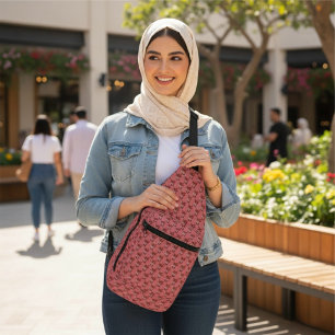 Corazones de la bolsa de corte de impresión