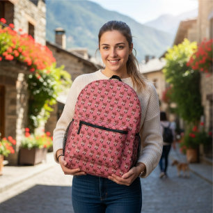 Corazones de la bolsa de corte de impresión