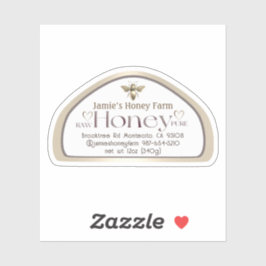 Corazones de la etiqueta de la estrella de miel de