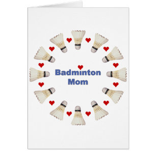 Corazones de la mamá del bádminton