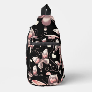 Corazones de mariposa Diseño Bolsa de honda