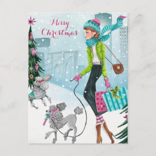 Corazones de nieve - postales