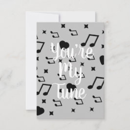 Corazones de notas musicales del día de San Valent