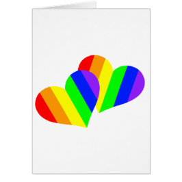 Corazones de parejas de arcoiris
