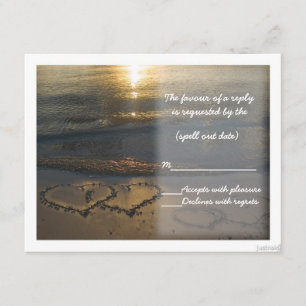 corazones de playa amanecer rsvp