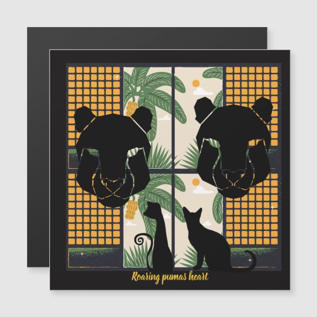 Corazones de Pumas rugientes (Anverso/Reverso)