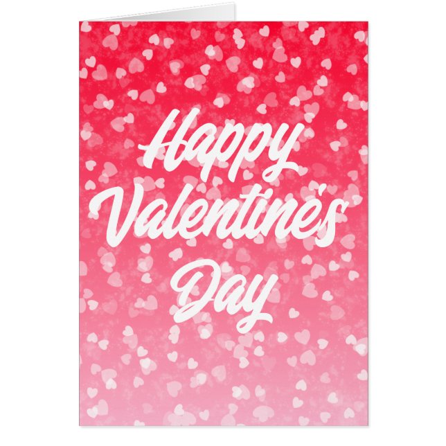 Corazones de San Valentín y tarjeta de saludo de a (Frente)