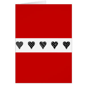 Corazones decorativos negros