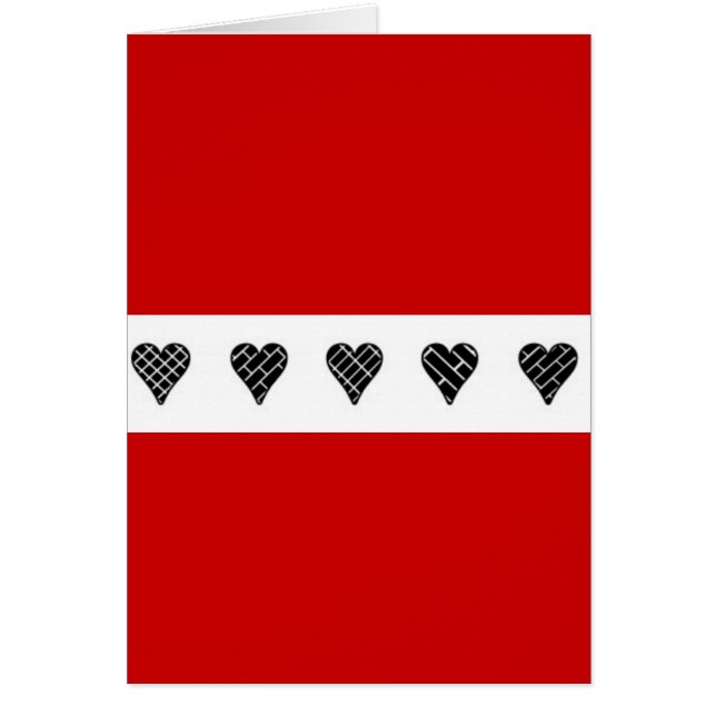 Corazones decorativos negros (Frente)