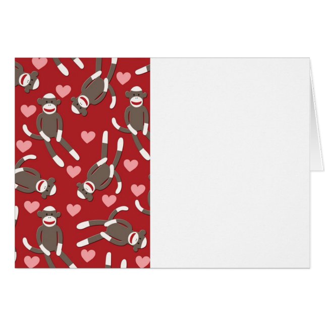 Corazones del mono del calcetín (Anverso (Horizontal))