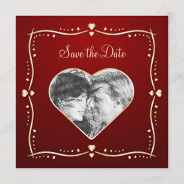 Corazones Dorados - Anuncio de guardar la fecha