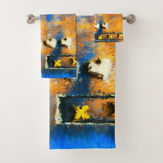 Corazones dorados y muchos besos (In situ)