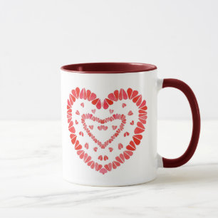 CORAZONES DULCES Taza Combinada Marrón