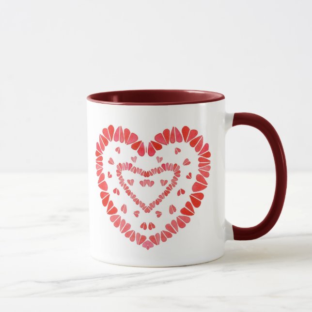 CORAZONES DULCES Taza Combinada Marrón (Derecha)