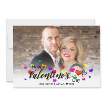 Corazones El día de San Valentín Tipografía Foto c