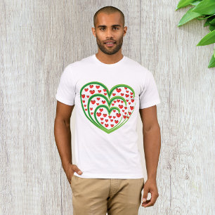 Corazones En Camisetas De Los Hombres Del Corazón