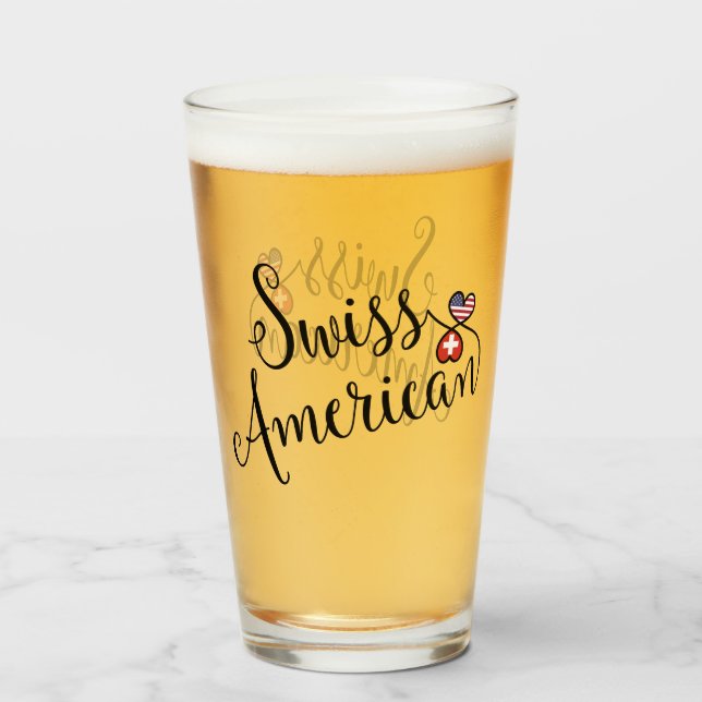 Corazones entrelazados suizo-americanos (Reverso (lleno))