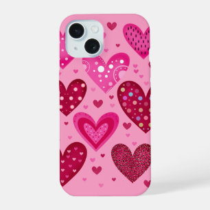 Corazones Estampados Rosas y Rojos