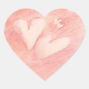 Corazones flotantes - Pegatina