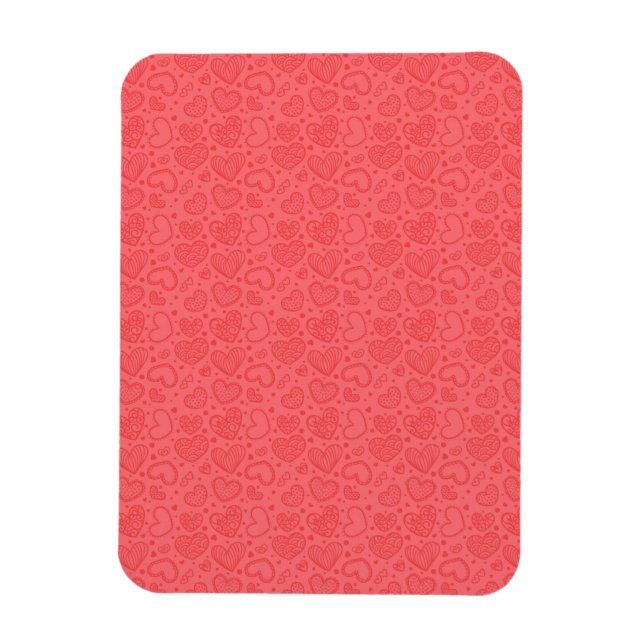 Corazones imanes amor rojo (Vertical)