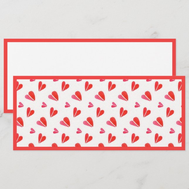 CORAZONES MINI 4x9,25 Tarjeta plana II / Horizonta (Anverso / Reverso)