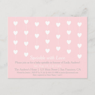 Corazones Modernos Espolvorea con Invitaciones de