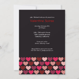 Corazones modernos Invitación a San Valentín
