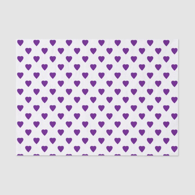 Corazones morados en papel de tejido de fondo Pers (Anverso)