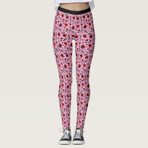 Corazones oscuros y Rosas Leggings de Gótico