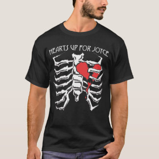 Corazones para arriba para la camiseta 1 de Joyce
