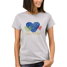 Corazones para las artes, 3 camisetas de corazones
