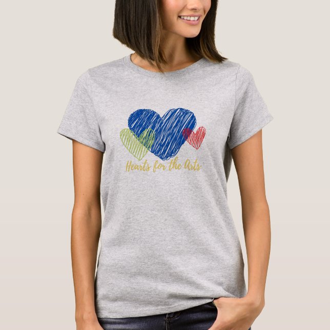 Corazones para las artes, 3 camisetas de corazones (Anverso)