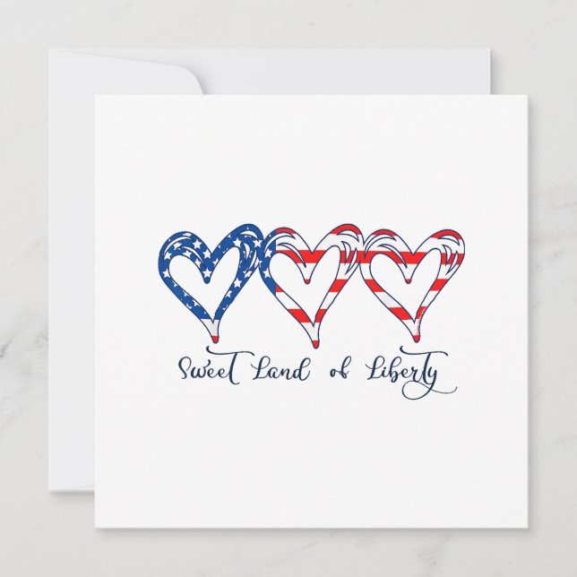 Corazones patrióticos de la bandera de Estados Uni (Anverso)