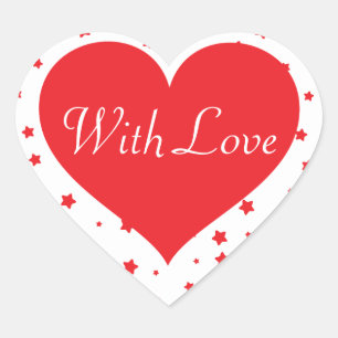 Corazones personalizados divertidos con Pegatinas 