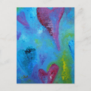 Corazones - postal de amor