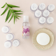 Corazones Purpurinas de imitación rosada