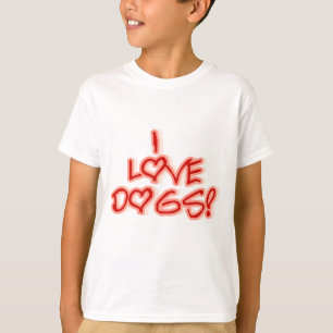 Corazones que amo a los perros camisetas y regalos