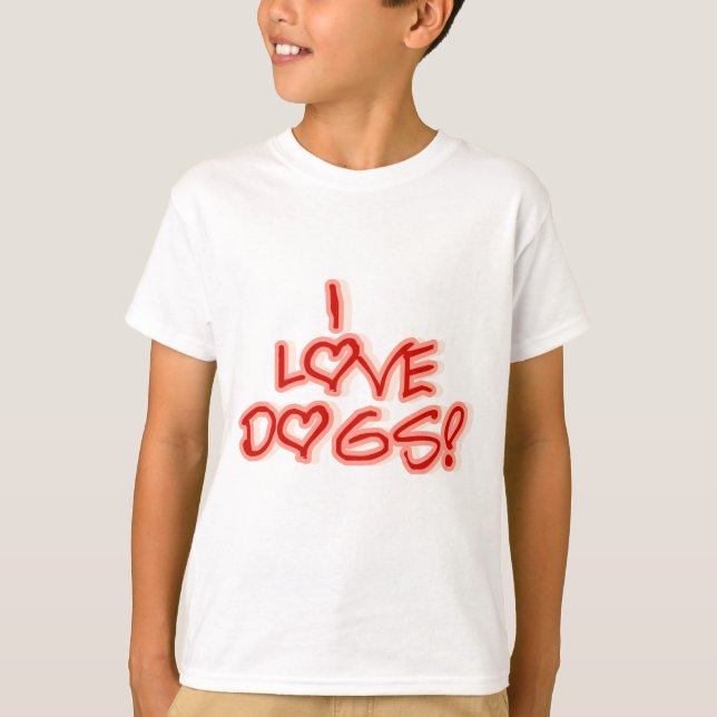 Corazones que amo a los perros camisetas y regalos (Anverso)