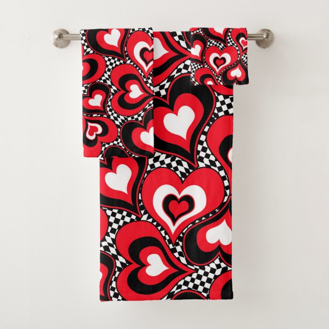 Corazones, rojo, negro, blanco, El día de San Vale (In situ)