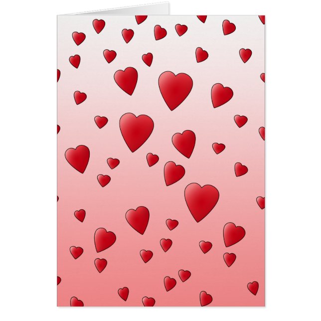 Corazones rojos del amor. Modelo (Frente)