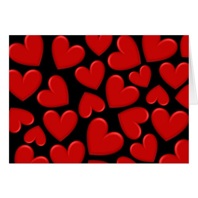 Corazones Rojos Puffy (Anverso (Horizontal))