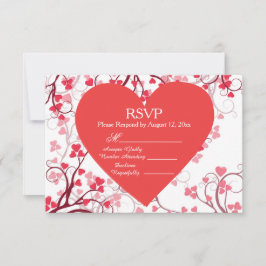 Corazones rojos RSVP