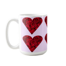 Corazones Rosas en la taza rosa