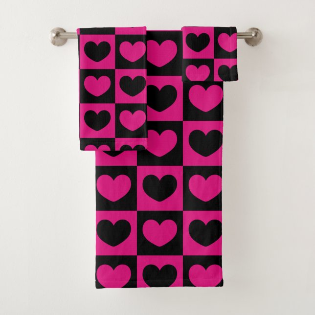 Corazones rosas y negros (In situ)