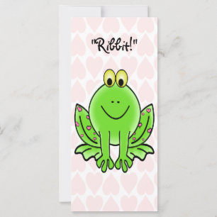 Corazones rosas y niños de rana San Valentín